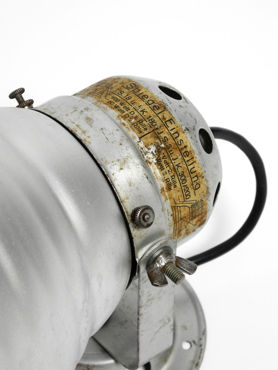 Image 1 of Lampada da parete o da soffitto degli anni '30 di Adolf Meyer per Zeiss Ikon con paralume regolabile in vetro specchiato