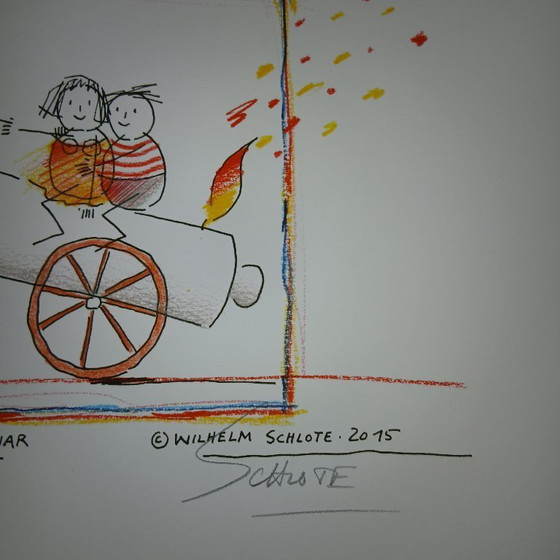 Image 1 of Schlote, Wilhelm - Make love not war - Giclée - met de hand gesigneerd