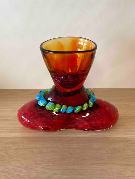 Image 1 of SALE - 25% off Glass Vase | Decorative Women's Glass Bust