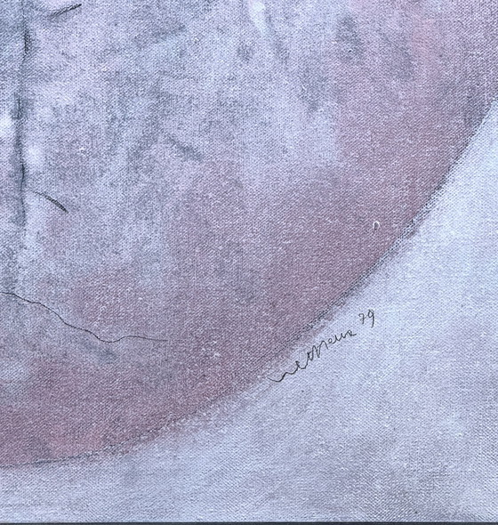 Image 1 of Robert Detheux / 1979 / Raro quadro surrealista / Madame la Colonelle