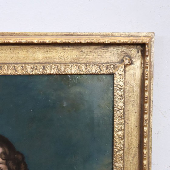 Image 1 of Ritratto di giovane donna, olio su tela, Italia, XIX secolo