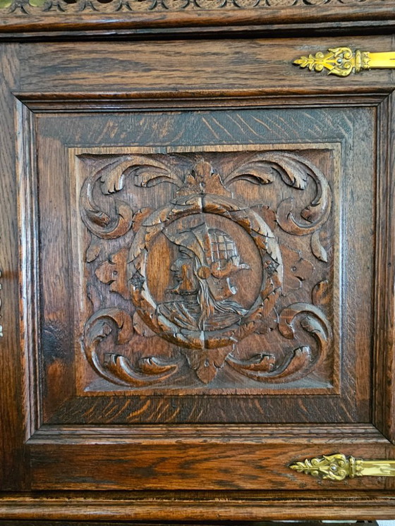 Image 1 of Antique Malinois buffer cabinet for sale