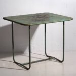 Mintgrüner antiker Gartentisch (ca. 1920) #20 – Gartentische, Iron (photo 12 of 15)