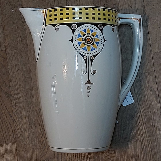 Image 1 of Magnifique grande lampe-carafe Art déco de Boch, Belgique