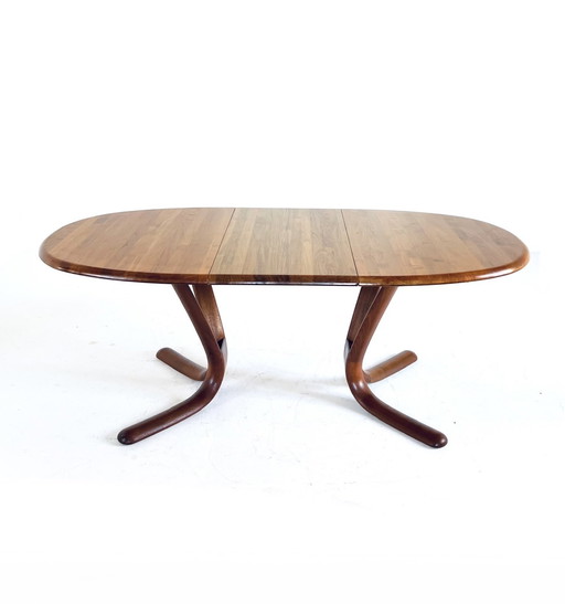 Vintage verlengbare Deense eettafel, Snedkergaarden ‘70