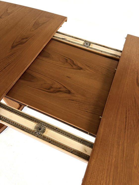 Image 1 of Tavolo da pranzo vintage XXXL estensibile in teak anni '80