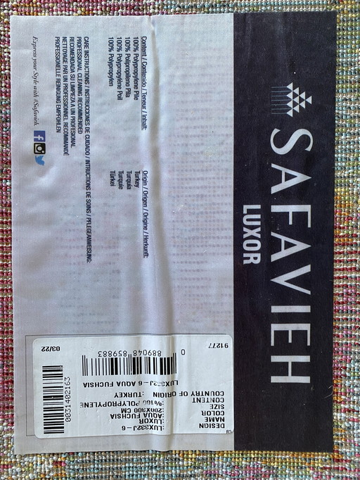 Safavieh Luxor rug 200x300cm