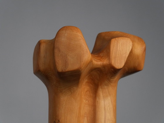 Sculptures Modernistes Biomorphiques en Bois Sculpté, Pays-Bas, Années 1970 – Wood, Vintage (photo 6 of 8)