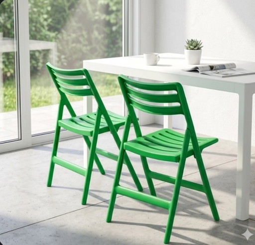 Opvouwbare Air-Chair Magis groene opvouwbare stoel