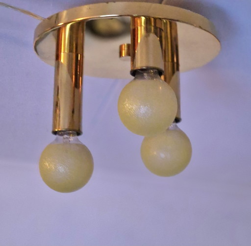 Ceiling lamp from TZ Leuchten Midcentury Modern – plafondlampen, Metal, Brass, Vintage (photo 2 of 5)