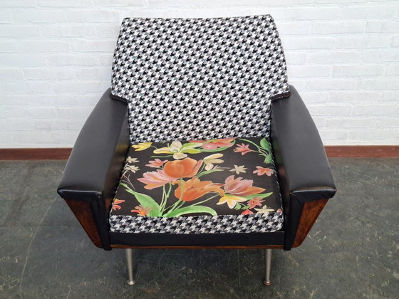Top Form armchair from the 1960s reupholstered – Metal, Textile (photo 4 of 12)