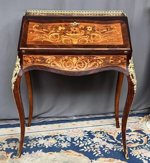 Secretaris uit de tijd van Napoleon III. – bureau, Bronze, Wood (photo 2 of 9)