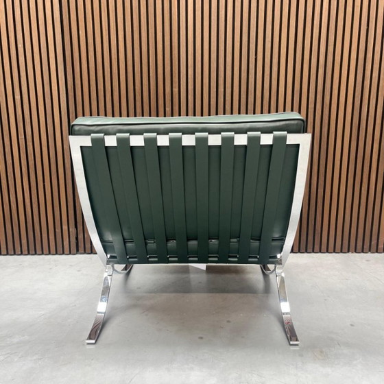 Image 1 of Knoll Barcelona chair - Bauhaus green