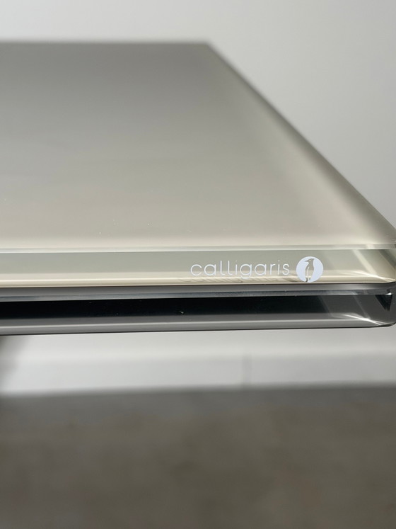 Image 1 of Calligaris Echo uitschuifbare glazen eettafel – 140–240 cm
