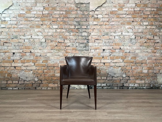 Matteo Grassi Vela Stühle 4er-Set – Braun | Carlo Bartoli – Esszimmerstühle, Leather, Wood (photo 8 of 11)