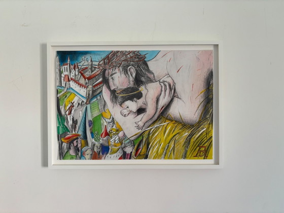 Traumzeichnung von Paul Klemann – Gemälde & Zeichnungen, Papier, Holz (photo 2 of 5)