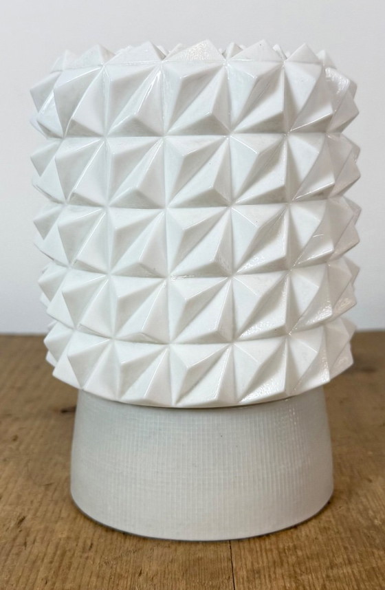 Vintage witte porseleinen plafondlamp, jaren 70 – Plafondlampen, Porcelain (photo 3 of 12)