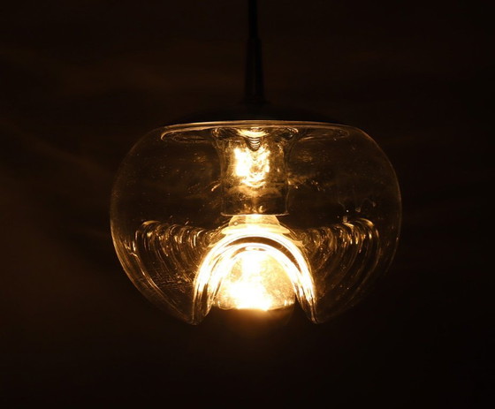 Image 1 of Set de 2 plafonniers de Peil et Putzler, modèle : 'Futura', Allemagne, années 1970