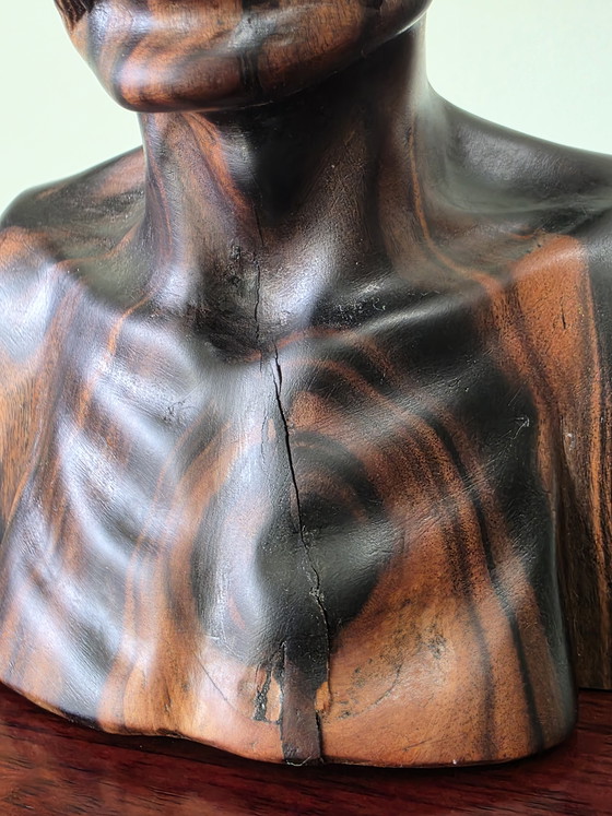 Image 1 of Busti balinesi in legno di metà secolo – set di 2