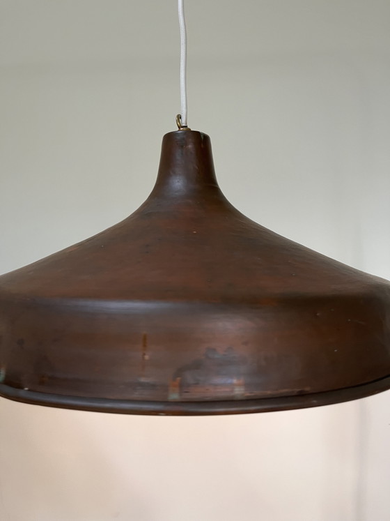 Lampada a Sospensione Vintage Mid-Century – Rame Scuro / Metallo Marrone, Anni '60/'70 – Lampade a sospensione (photo 8 of 9)