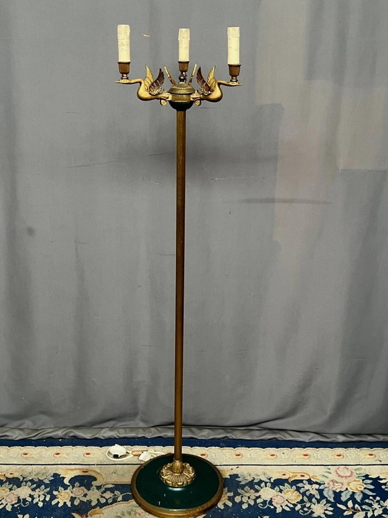 Stehleuchte im Empire-Stil. Bronze., Stehleuchten (Foto 2 von 5)