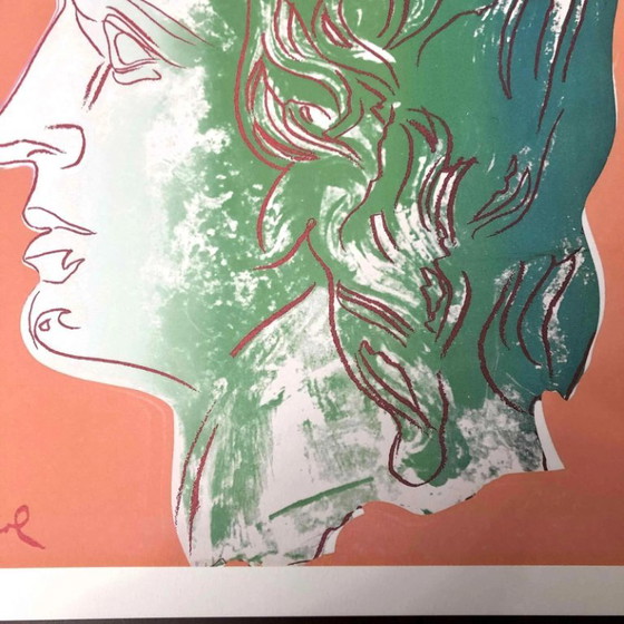 Lithografie "Alexander de Grote" uit de jaren 1990, geïnspireerd op Andy Warhol. – Litho's & Zeefdrukken (photo 4 of 11)