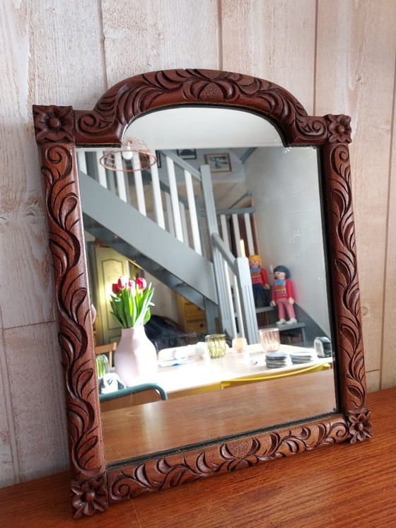 Image 1 of Miroir ancien art déco