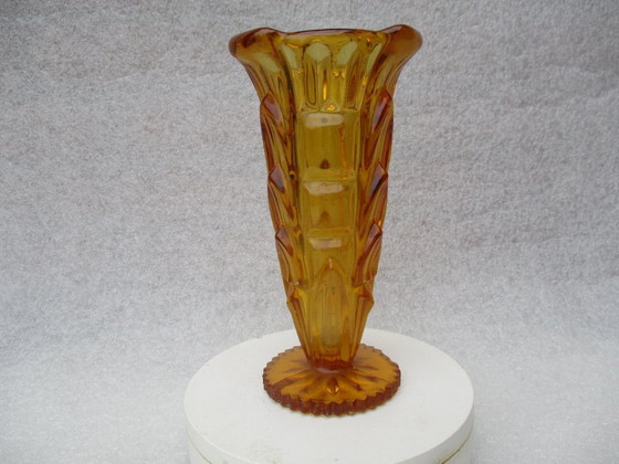 Image 1 of Art Déco, vaso marrone di W.J.G. Fullerton del 1938, ditta George Davidson & Co, collezionista.