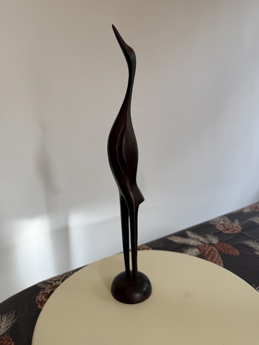 Oiseaux en bois des années 70