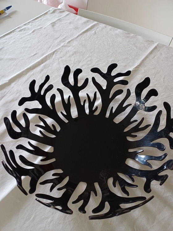 Fruttiera Alessi (design Emma Silvestris), Accessori da tavola, polished steel, Nero (foto 4 di 5)