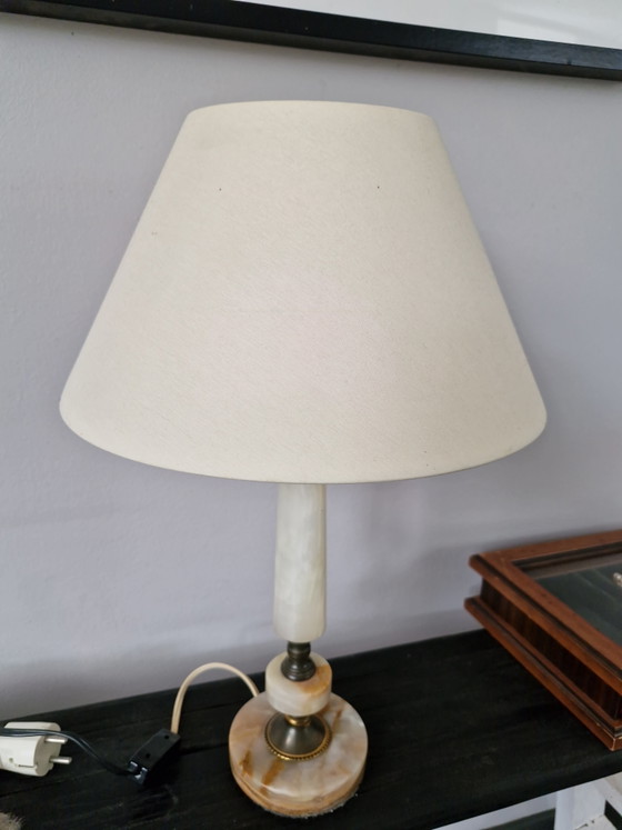 Onyx lamp – Table lamps, Metal, Stone (photo 4 of 7)
