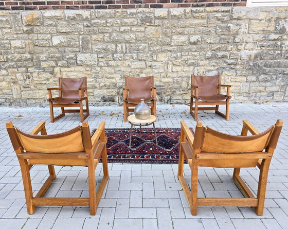 Image 1 of PACO MUÑOZ SAFARI STOEL STOELEN JACHTSTOEL JAREN 60 ZITGROEP MID CENTURY