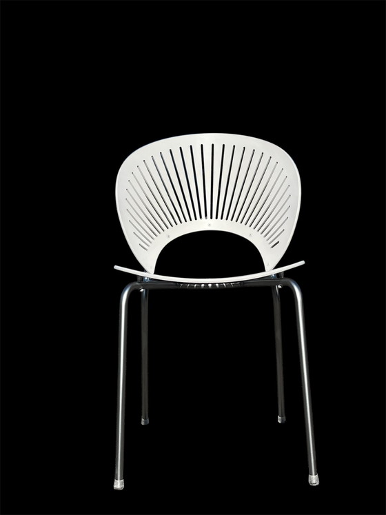 Image 1 of Set Van 8 Nanna Ditzel Stoelen “Trinidad” Voor Fredericia, Denemarken