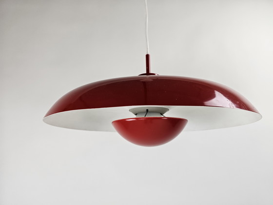 Image 1 of Lampada a sospensione Lyfa Deens design RED RA-40 PENDANT LAMP BY PIET HEIN FOR LYFA, DENMARK 1960s