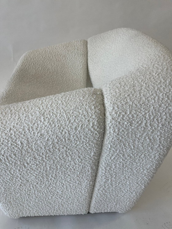 Sedia di design poltrona bouclé – Poltrone, Lana (photo 10 of 10)