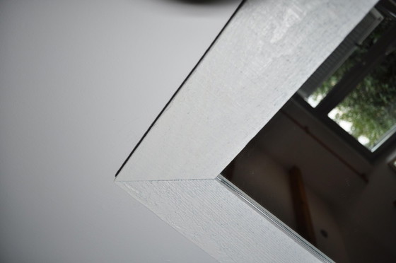 White Painted Mirror, 1980s – Glass (photo 3 of 9)