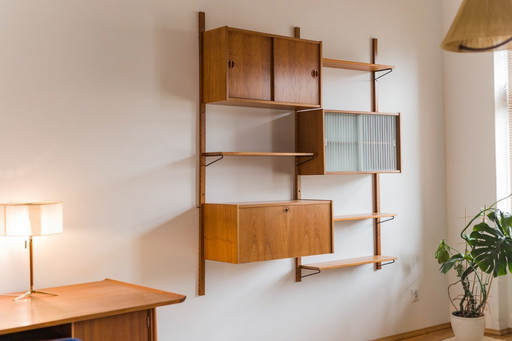 Mid-Century Modern Teak Wall Unit attributed to Kurt Østervig, 1960