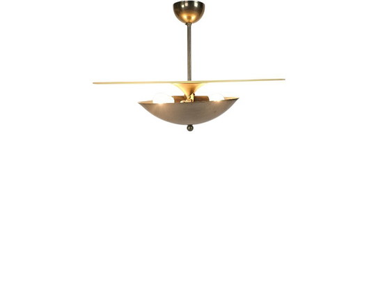 Image 1 of Gispen - Iluminación Giso - 'Media Luna' - Estilo Art Déco - Grabado - Años 90