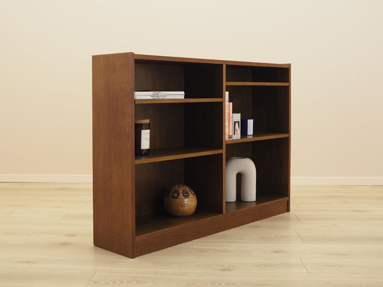 Libreria danese in impiallacciatura di noce con ripiani regolabili, forma bassa mid-century – Librerie, Wood (photo 5 of 8)