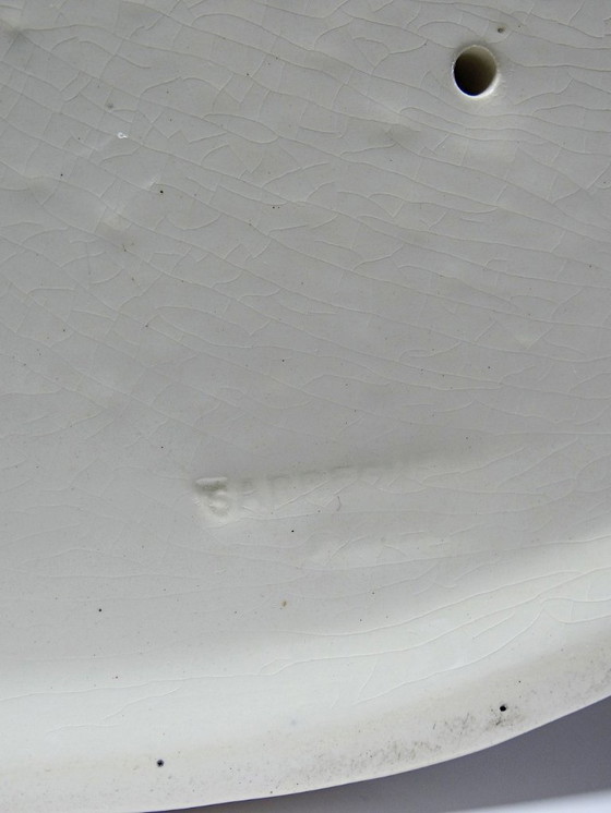 Image 1 of Très rare grand buste en faïence de Sarreguemines Art Déco ancien