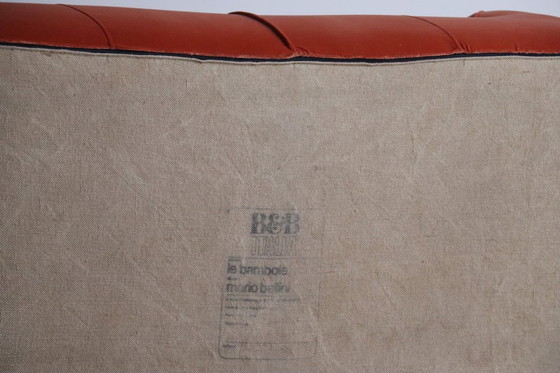 Image 1 of Divano Le Bambole in velluto corallo di Mario Bellini per B&B Italia, anni '70