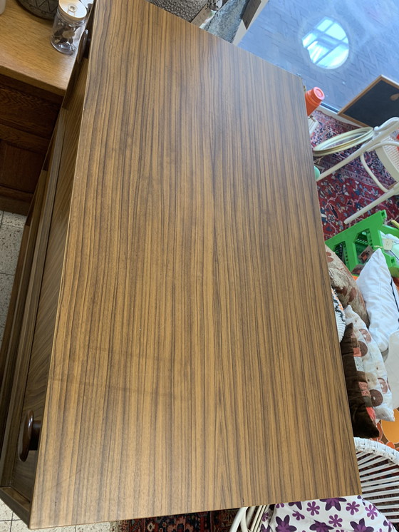 Image 1 of Vintage folding bed in closet with desk and mattress very good condition