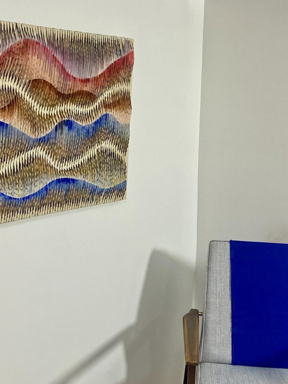 Image 1 of Tableau sculpture art textiles Ref : Akiko