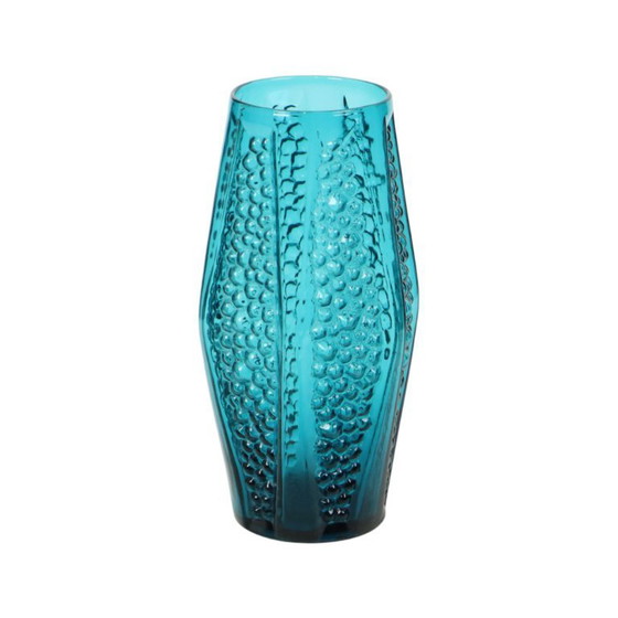 Image 1 of Vintage Blauwe Design Bubble Vaas