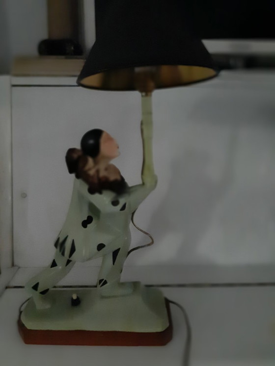 Image 1 of Harlekijn art deco kubistische lamp 1920