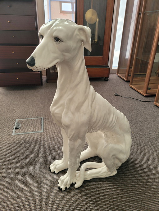 Vintage Italian ceramic greyhound 1960s/70s