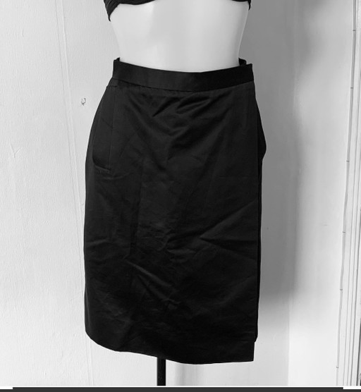 Falda cruzada Rive Gauche de Yves Saint Laurent, estilo años 90. – cadeaus, Cotton