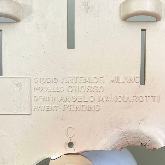 Image 1 of Witte Cnosso wandlamp van Angelo Mangiarotti voor Artemide, jaren 60
