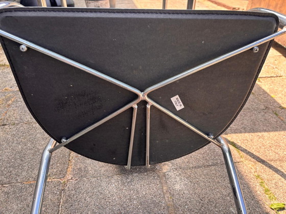 Image 1 of Ensemble de 4 chaises de salle à manger italiennes vintage, années 1980