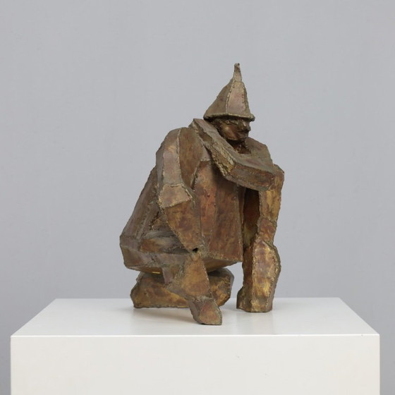 Image 1 of “Starke Jâan” Sculpture in Welded Steel by Louk van Meurs, Netherlands, c. 1970s